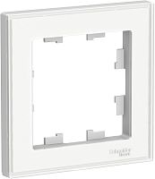 Рамка универсальная Systeme Electric AtlasDesign Art 1-м. белый картинка